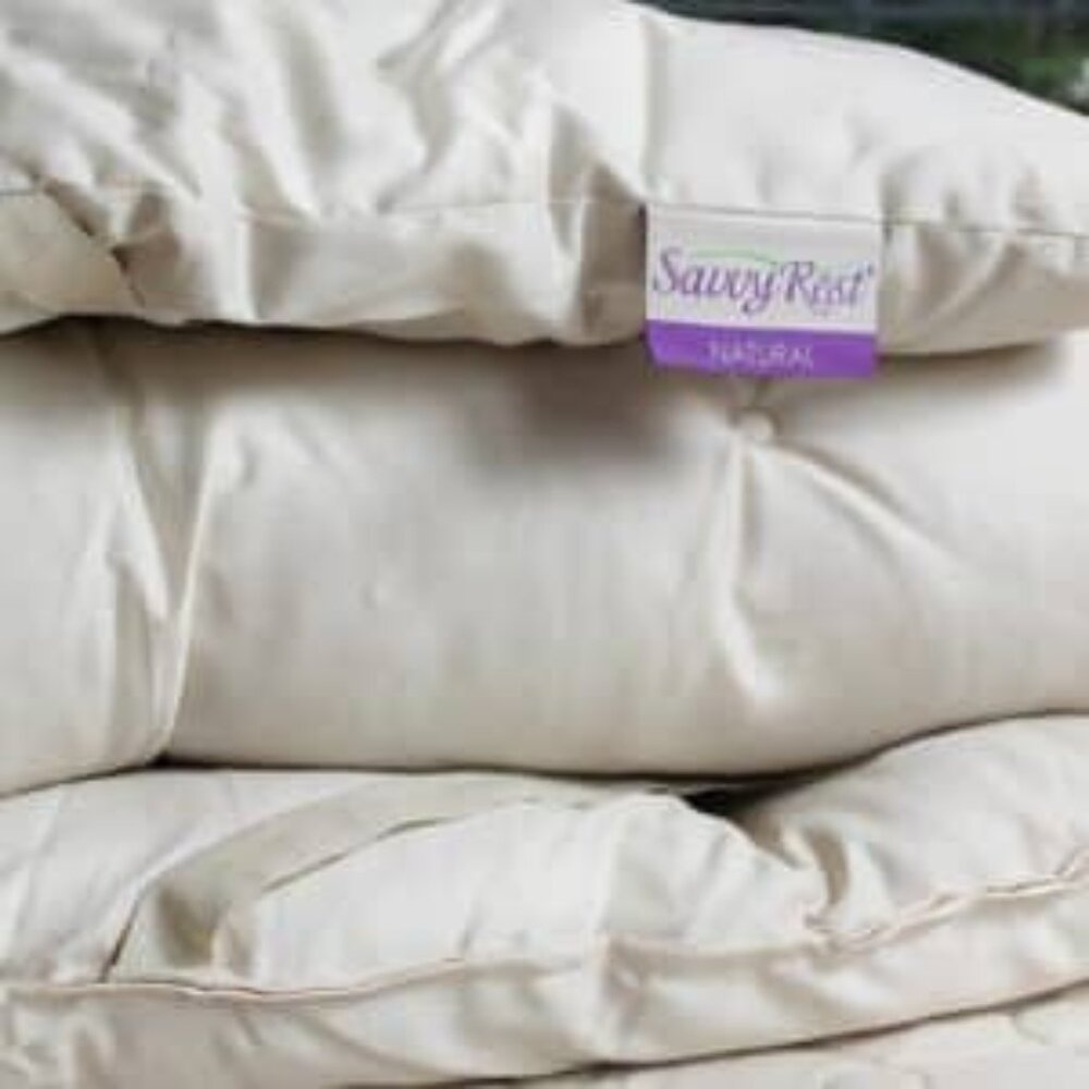 Wool Mattress Topper Natural Organic Cotton Cover Savvyrest King